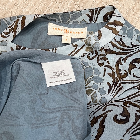 Tory Burch Print Silk Sleeveless Tank Top Size 2 EUC - Picture 11 of 11